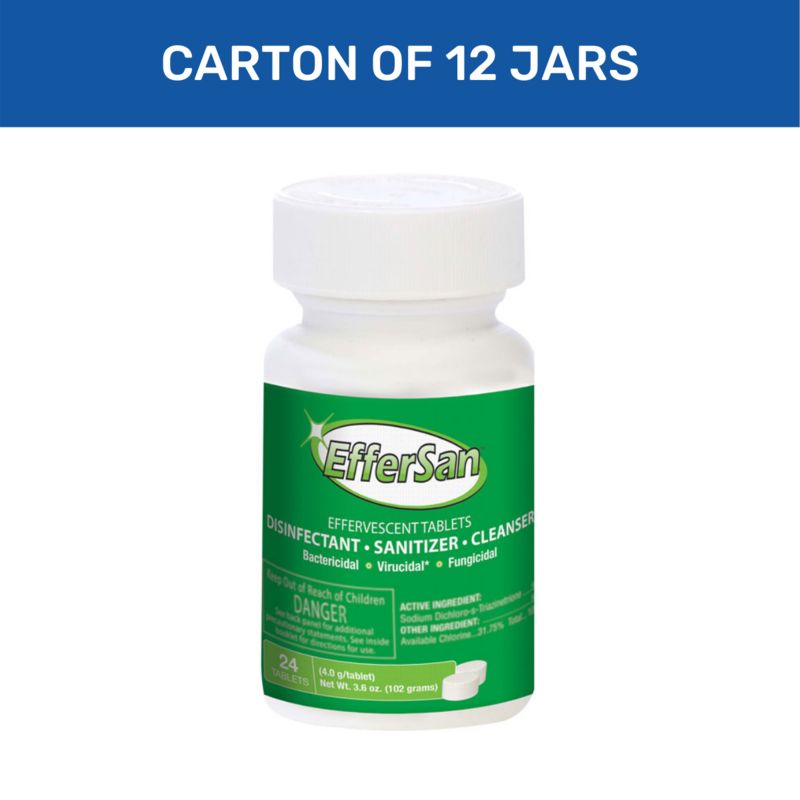 EfferSan 24 Count - Carton of 12 Jars